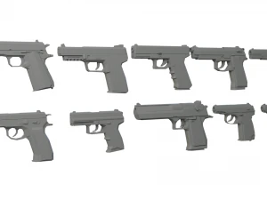 Pacote de pistola Modelo 3D