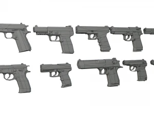 Pacote de pistola Modelo 3D