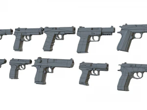 Pacote de pistola Modelo 3D