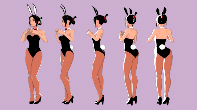 Bunny Girl 3D Model .c4d .max .obj .3ds .fbx .stl .blend 