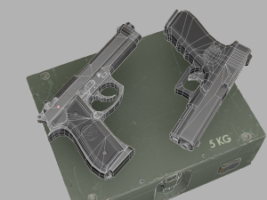Pistols Beretta Glock 3D-Modell