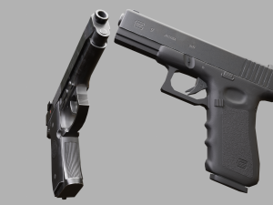Pistols Beretta Glock 3D-Modell