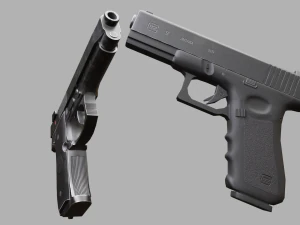 Pistols Beretta Glock 3D Model