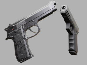 Pistols Beretta Glock 3D-Modell