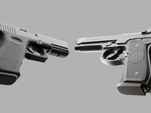 Pistols Beretta Glock 3D Model