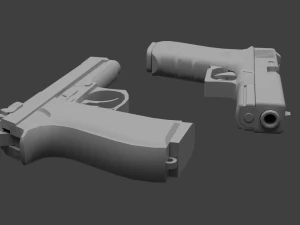 Pistols Beretta Glock 3D Model