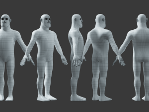 Stylized Man Basemesh 3D Модель