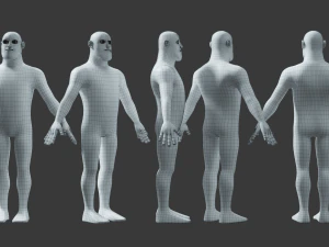 Stylized Man Basemesh 3D Model