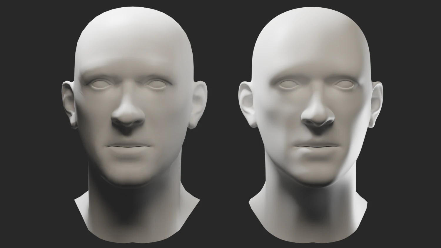 Head Male 3D Model .c4d .max .obj .3ds .fbx .stl .blend 