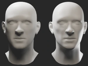 cabeza masculina Modelo 3D