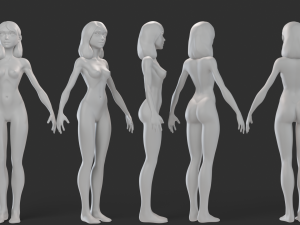 3d Model Of Female Body Meshes