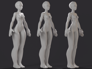 Stylized Basemesh 3D Model