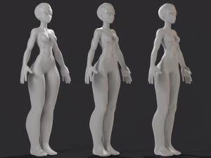 Stylized Basemesh 3D Model