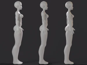 Stylized Basemesh 3D Model