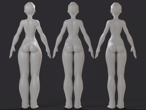 Stylized Basemesh 3D Model