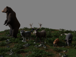Forest Animals 3D Modell