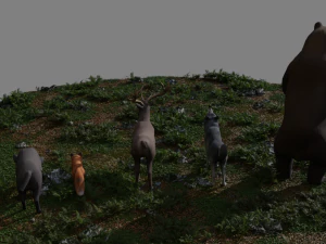 Forest Animals 3D Model