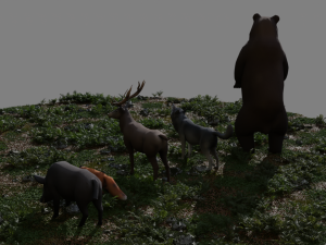 Forest Animals 3D Modell