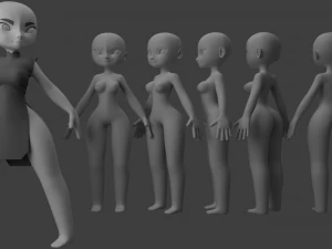 Carattere stilizzato Modello 3D