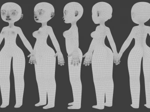 Carattere stilizzato Modello 3D