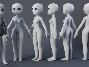 Caractere Estilizado 2 Modelo 3D