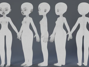 Stylized Char 2 3D Model