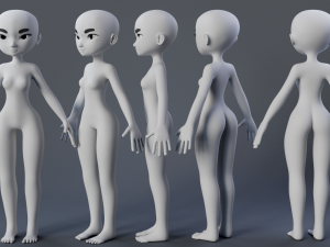 Stylized Char 3 3D Model