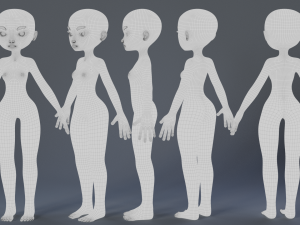 Stylized Char 3 3D Model
