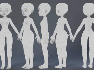 양식화된 문자 3 3D 모델