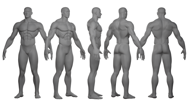 Stylized Basemesh Modèle 3D .c4d .max .obj .3ds .fbx .stl .blend 
