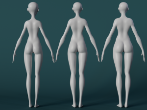 Stylized Female 3Dモデル
