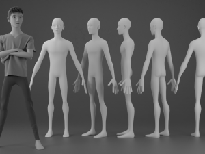 Stylized Man 3 Model 3D