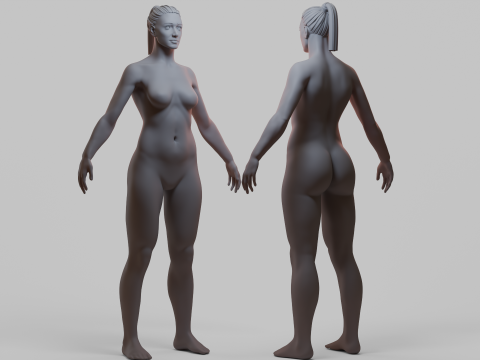 Female Body 4 Model 3D