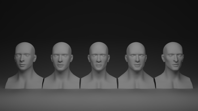 Stylized Head Basemesh Modèle 3D .c4d .max .obj .3ds .fbx .stl .blend 