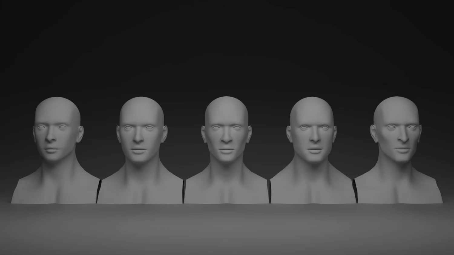 Base della testa stilizzata Modello 3D .c4d .max .obj .3ds .fbx .stl .blend 