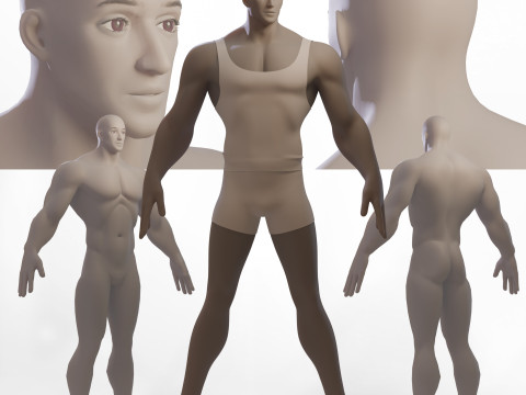 Stylized Boy2 Basemesh 3D Model