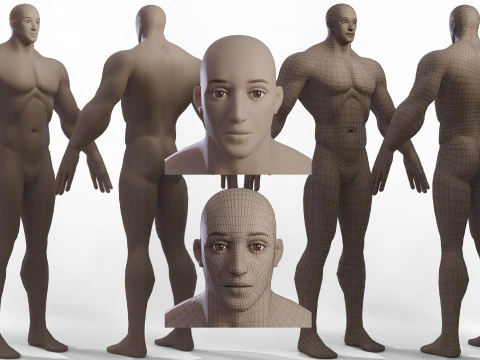 Stylized Boy2 Basemesh 3D Model