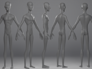 Basemesh Character Modello 3D