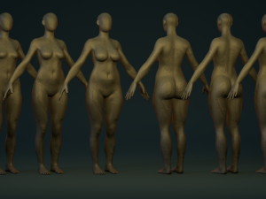 Female Body Basemesh Modelo 3D