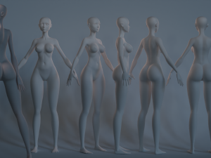 Stylized Girl Basemesh Modèle 3D