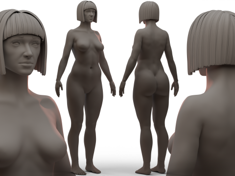 Female Body 2 3D Model