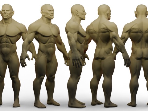 Stylized Orc Basemesh 3D मॉडल