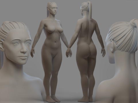 Woman Body 3D Модель
