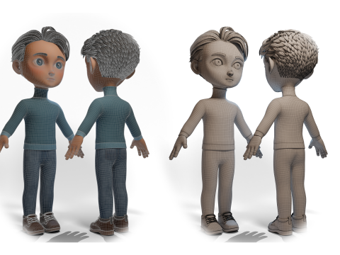 Stylized Boy 3D 모델