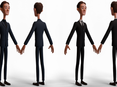 Office Man Model 3D