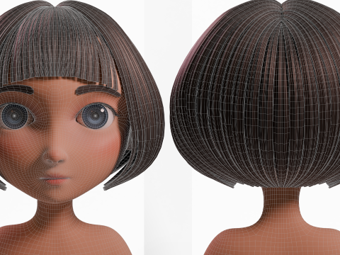 Stylized Girl 3D मॉडल