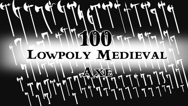 Medieval Axe Modello 3D .c4d .max .obj .3ds .fbx .stl .blend 