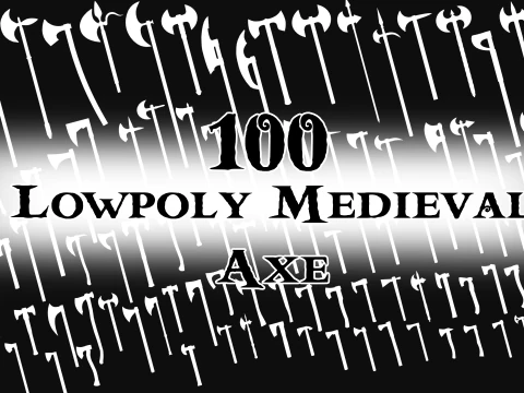 Hacha medieval Modelo 3D