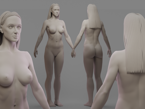 Body female 3D Модель