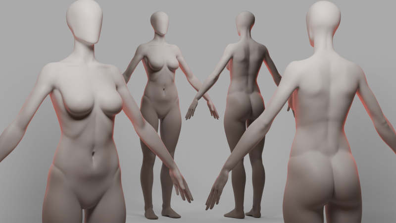 Basemesh v2 3D Модель .c4d .max .obj .3ds .fbx .stl .blend